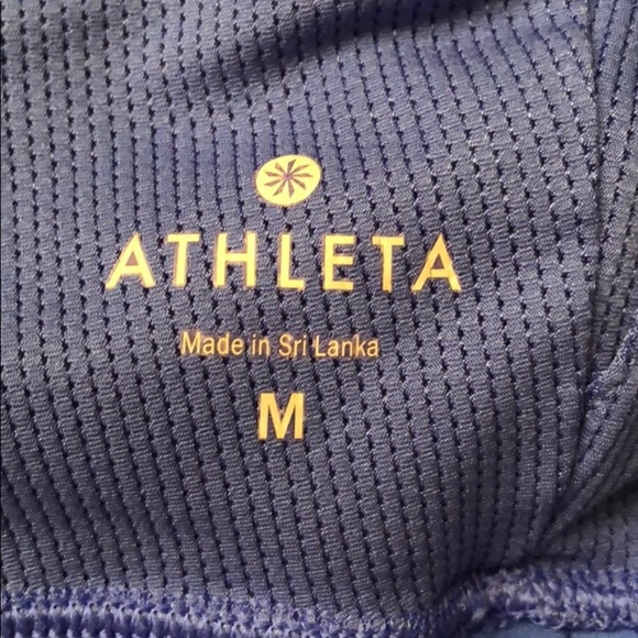 Athleta High Neck Long Line Sports Bra Medium - Picture 3 of 4